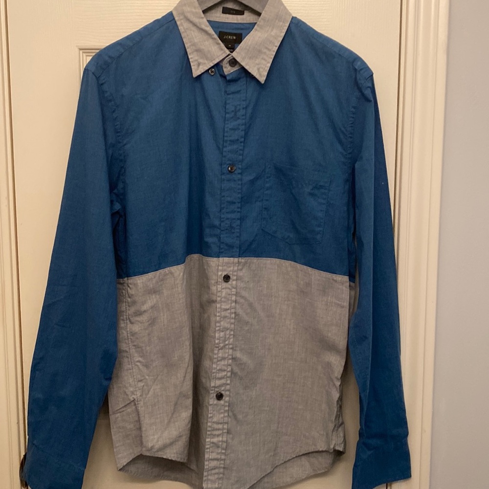 JCrew Men’s Blue & Grey Buttondown